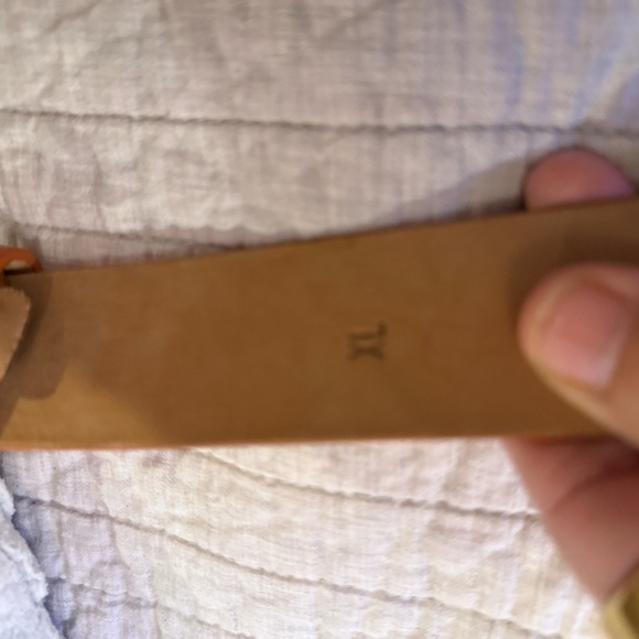 W. Kleinberg genuine leather XLarge XL belt orange womens - Picture 4 of 4